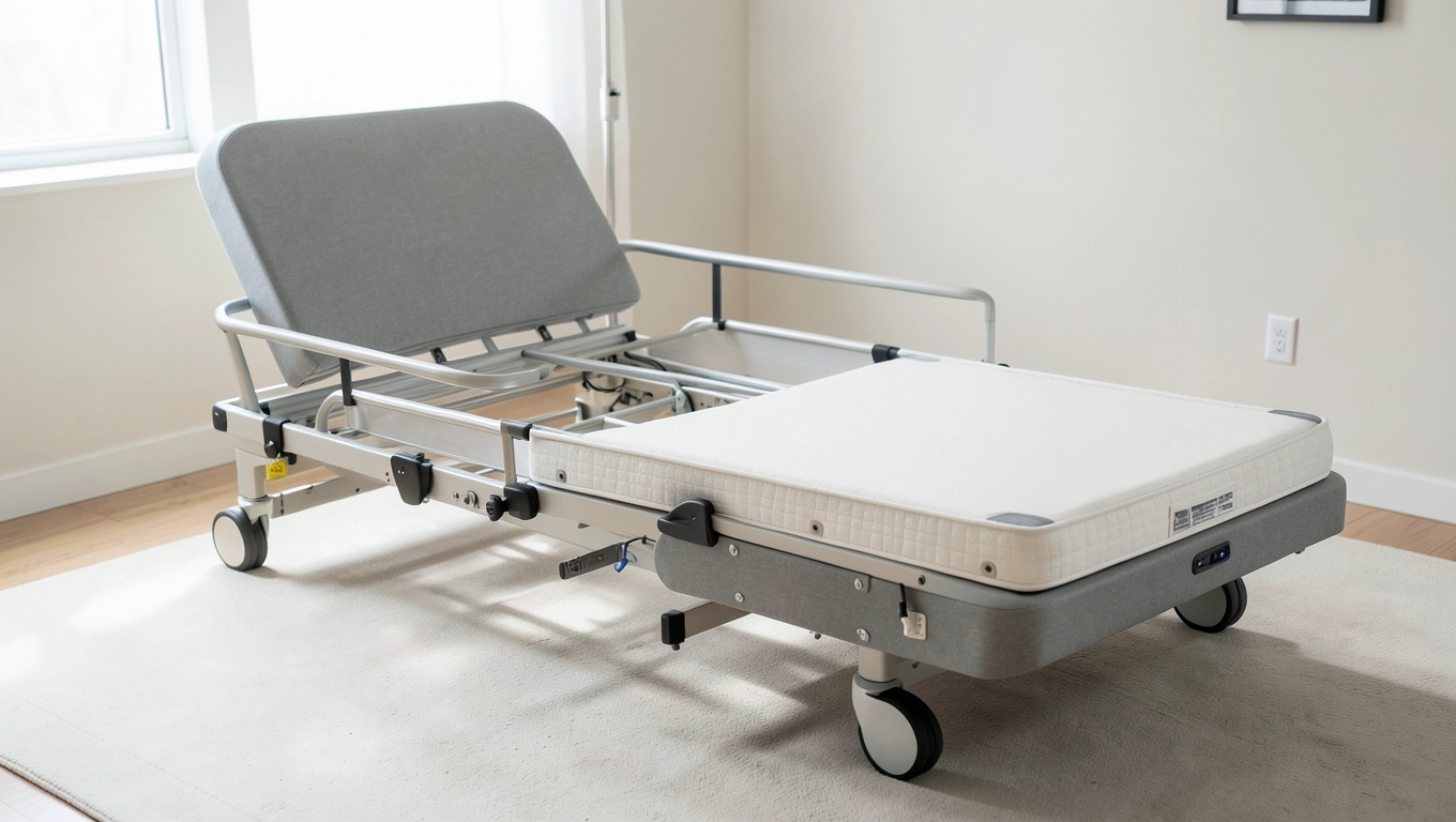 jak złożyć łóżko rehabilitacyjne