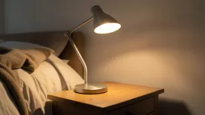 Lampa stojąca do czytania w łóżku
